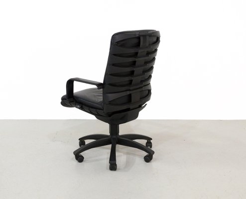 Black Antropovarius Desk Chair By Porsche For Poltrona Frau 1990s