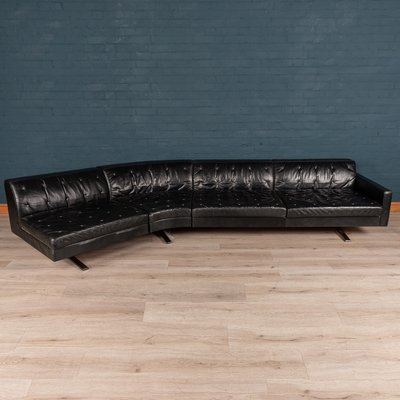 Italian 3 Seater Leather Sofa By Jean, Poltrona Frau Leather Sofa