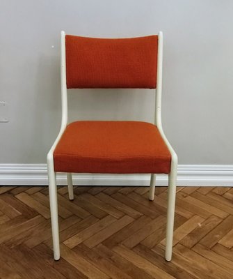 Modern Orange Dining Chairs 1970s Set, Modern Orange Dining Chairs