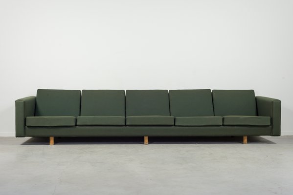 Mid Century 5 Seater Model Ge300 Sofa By Hans J Wegner For Getama At Pamono Mid Century 5 Seater Model Ge300 Sofa, 5 Seat Sofa