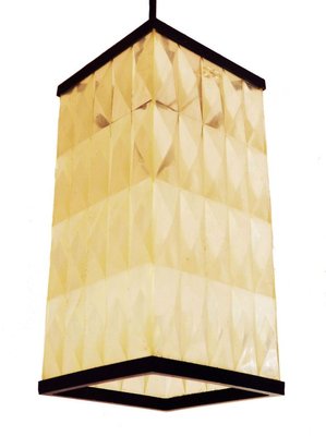 Opaque Molded Plastic Lantern Pendant Lights 1950s Set Of 2 For Opaque Molded Plastic Lantern Pendant