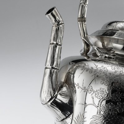 19th Century Victorian English Solid Silver Tea Set from Joseph