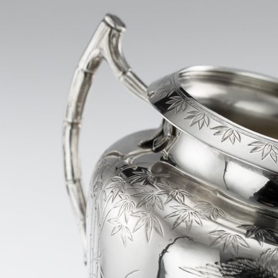 19th Century Victorian English Solid Silver Tea Set from Joseph