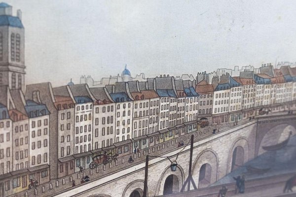 Vue De Paris Nr 19eme Siecle Affiche 12 Colour Par Henri Courvoisier Voisin Pierre Charles Coqueret En Vente Sur Pamono