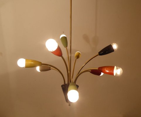 Italian Colored Spider Chandelier From, Spider Like Light Fixtures