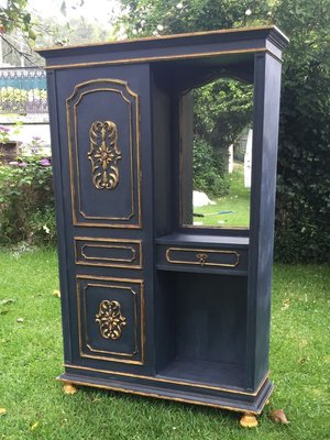 Coat Rack and Dressing Table with Sliding Door 1960s