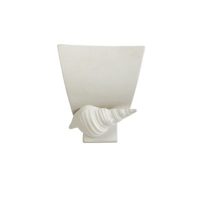 Mid Century Plaster Wall Light With Seashell Detail For Sale At Pamono