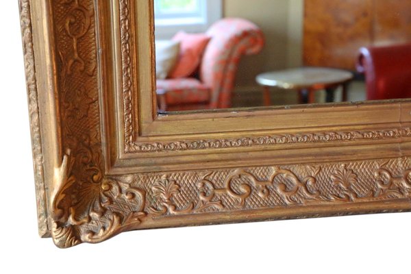 Large Antique Gilt Overmantle Wall Mirror For At Pamono - Large Brown Wall Mirror Large Antique Gilt Overmantle Wall Mirror For At Pamono - Large Brown Wall Mirror