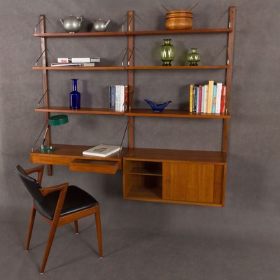 Wall Unit Shelf With Desk And Small Cabinet By Poul Cadovius For