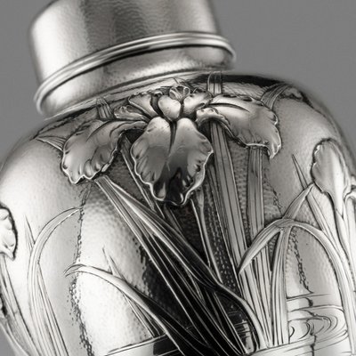 Antique Japanese Solid Silver Tea and Coffee Set by Samurai Shokai