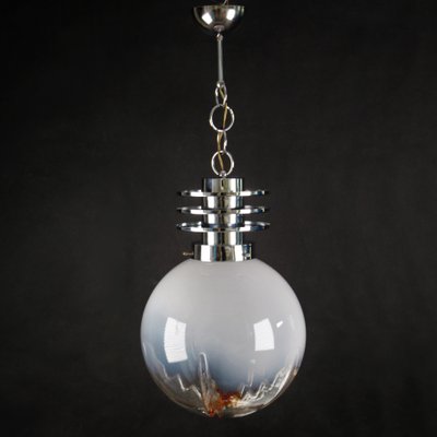 Italian Murano Glass Ceiling Lamp from Mazegga, 1970s Italian Murano Glass Ceiling Lamp from Mazegga, 1970s