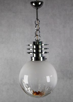 Italian Murano Glass Ceiling Lamp from Mazegga, 1970s Italian Murano Glass Ceiling Lamp from Mazegga, 1970s