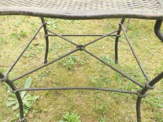 Antique Wrought Iron Garden Chairs Set Of 2 Bei Pamono Kaufen