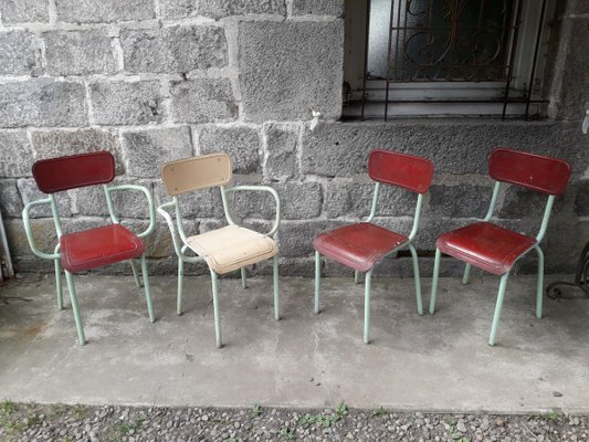 Vintage Gartenmobel Aus Metall 1950er Set Of 4 Bei Pamono Kaufen