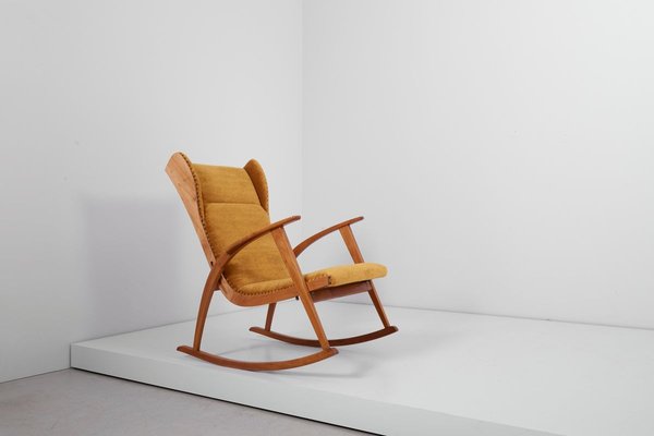 German Rocking Antimott Chair In Mohair Fabric By Wilhelm Knoll For Knoll Antimott 1950s For Sale At Pamono