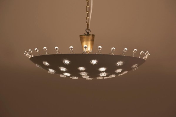 Large Bowl Flush Mount Chandelier By Emil Stejnar For Rupert