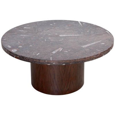 Coffee Table With Fossil Stone Top By Heinz Lilienthal 1970s For At Pamono - Oval Coffee Table Stone Top Coffee Table With Fossil Stone Top By Heinz Lilienthal 1970s For At Pamono - Oval Coffee Table Stone Top