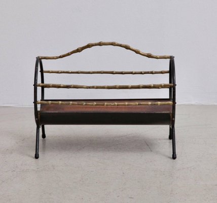 Bamboo Brass Fireplace Wood Holder In Copper And Wrought Iron 1960s For At Pamono - Copper Wood Fireplace Holder Bamboo Brass Fireplace Wood Holder In Copper And Wrought Iron 1960s For At Pamono - Copper Wood Fireplace Holder
