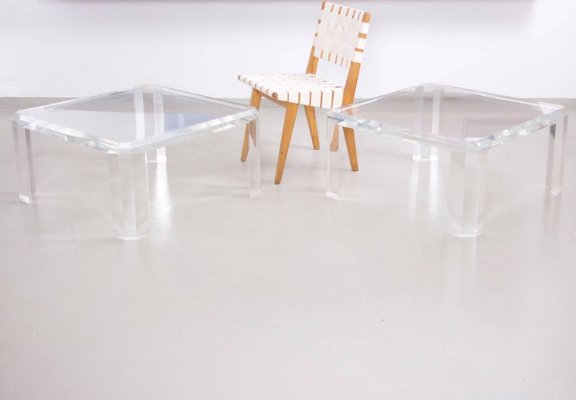 Plastic clear coffee table deals