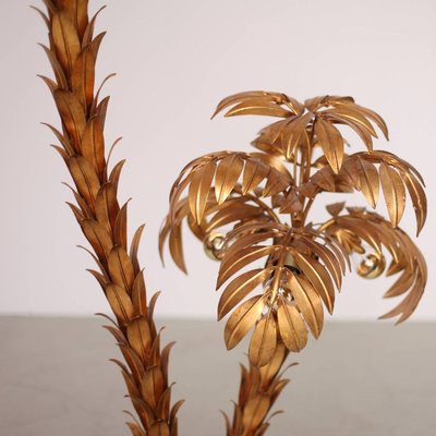 Large Gilt Metal Two Trunk Palm Tree Floor Lamp By Hans Kögl 1970s For At Pamono Two Trunk Palm Tree Floor Lamp, Gilt Palm Tree Floor Lamps