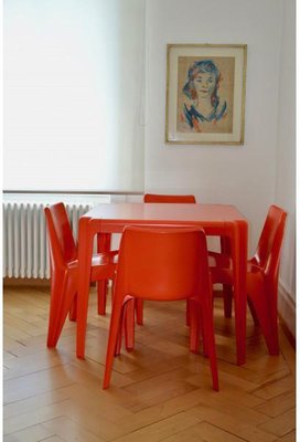 Garden Table Chairs Set By Helmut Batzner For Bofinger Set Of 5 For Sale At Pamono