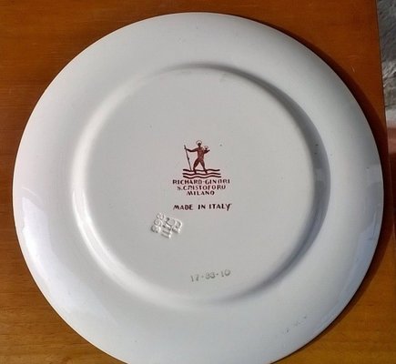 Plates by Gio Ponti for Richard Ginori, 1933, Set of 3 for sale at