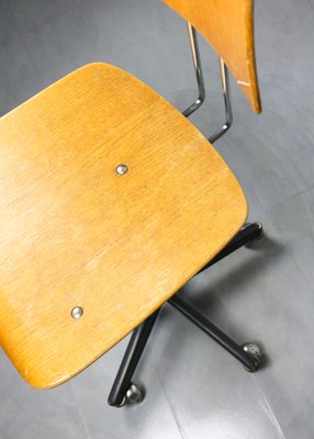 Vintage Adjustable Swivel Office Chair for sale at Pamono