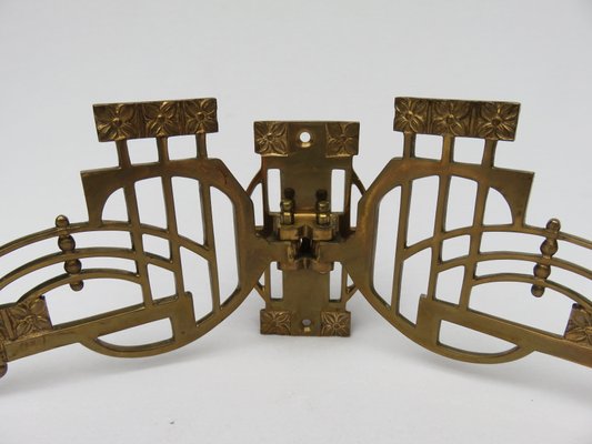 Bougeoir Chandelier Piano En Laiton – 2 Bougies – Plaque Bois – Arterameferro