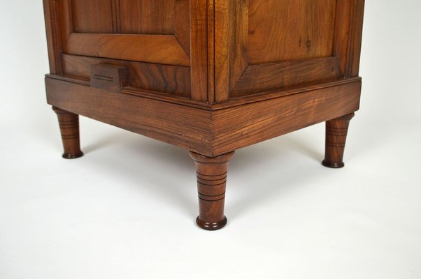 Antique Art Nouveau Carved Walnut, Walnut Side Table Night Stand