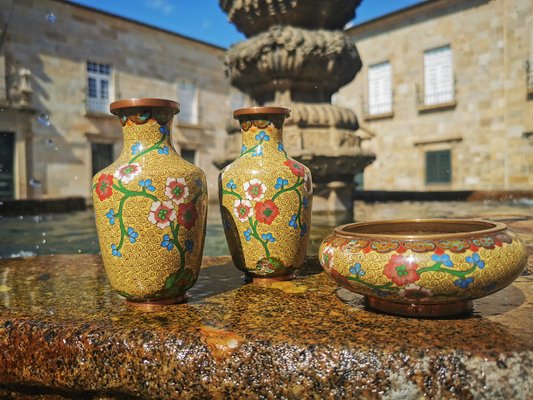 Vases Mid-Century, Japon, Set de 3 en vente sur Pamono