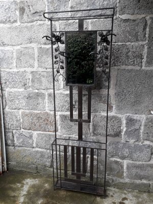 wall coat rack wrought iron
