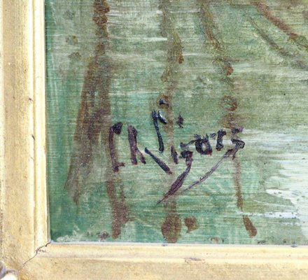 Gerahmte Impressionistische Ol Auf Leinwand Gemalde Bei Pamono Kaufen