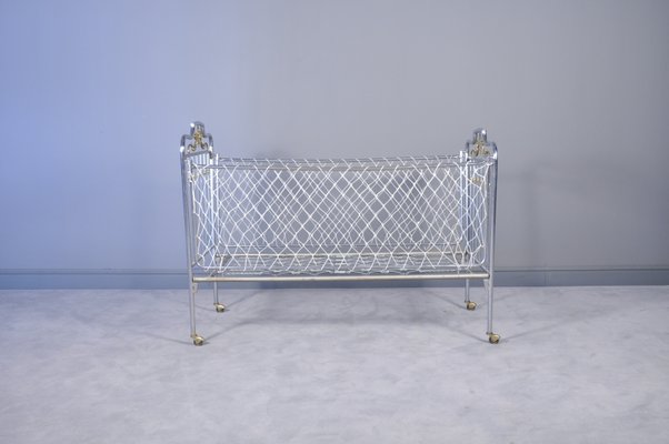 vintage iron baby crib