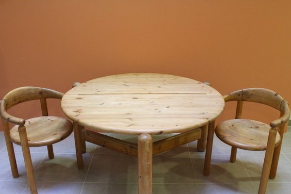 Dining Table, Stool \u0026 Chairs by Rainer Daumiller for Hanex, 1980s, Set of 6  for sale at Pamono