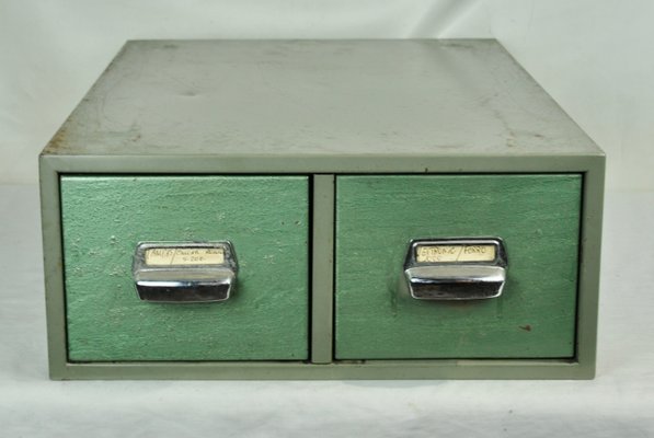 Cassettiera vintage industriale in vendita su Pamono