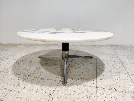 Vintage Italian Round Marble Coffee, Round Marble Coffee Table