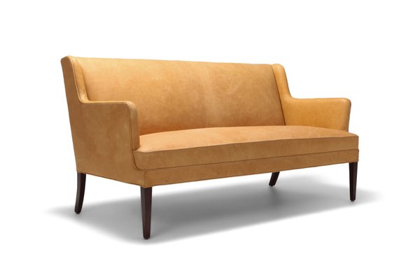Camel leather sofa for cheap sale