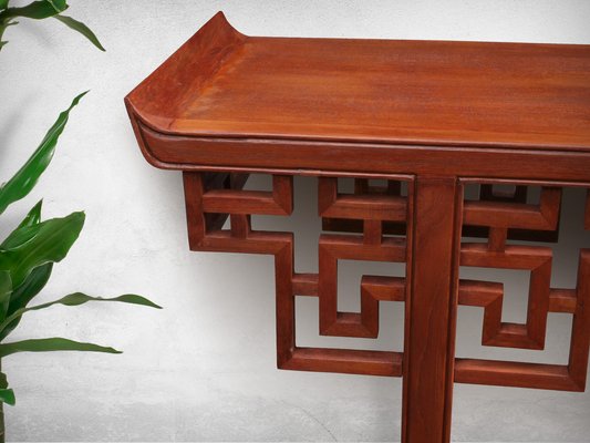 Chinese Console Table From Elephant, Orange Console Table