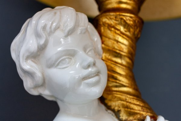 Cherub Floor Lamp From Capodimonte 1967 For At Pamono - Antique Gold Cherub Lamp Cherub Floor Lamp From Capodimonte 1967 For At Pamono - Antique Gold Cherub Lamp