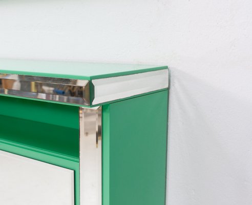 Hollywood Regency Mint Green Console And Mirror Set 1972 Of Mint Green Console And Mirror Set