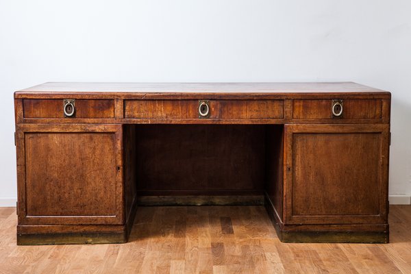 Large Antique Desk Attributed to Adolf Loos for FO Schmidt for