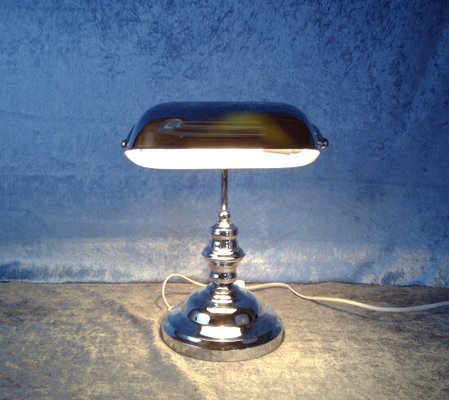 Chrome Bankers Table Lamp from IKEA 