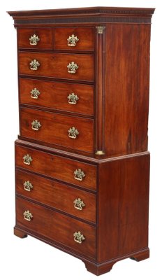 Antique Georgian Mahogany Tallboy Chest Of Drawers For At Pamono Antique Georgian Mahogany Tallboy Chest