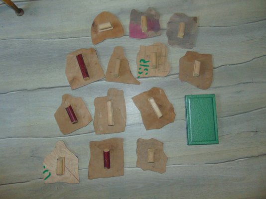 childrens wooden stamp set
