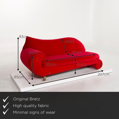 Gaudi 2 Sitzer Sofa In Rot Von Bretz Bei Pamono Kaufen