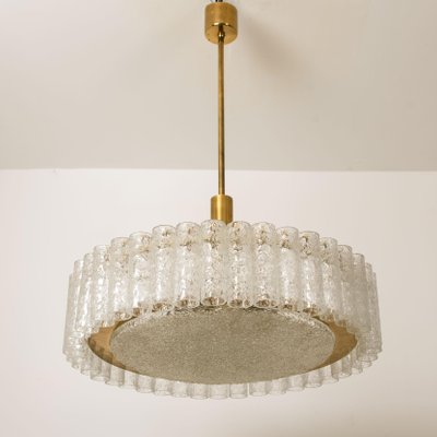 Pair of 1960s Staff Leuchten Large 3 Pendant Chandeliers Pair of 1960s Staff Leuchten Large 3 Pendant Chandeliers