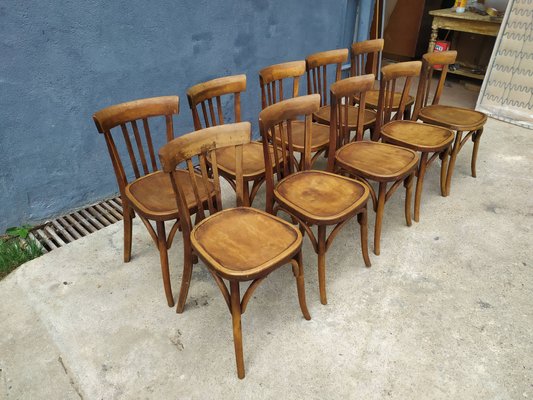 Bistro Dining Chairs From Fischel 1920s Set Of 10 For At Pamono Bistro Dining Chairs From Fischel