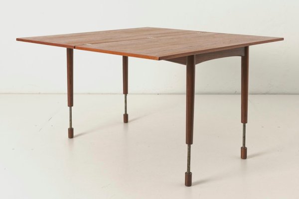 Danish Teak Convertible Coffee Table, Convertible Coffee Table With Stools