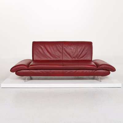 Red Leather 3 Seater Rossini Sofa From Koinor For Sale At Pamono