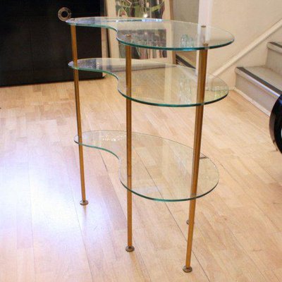 Glass kidney shaped coffee table discount